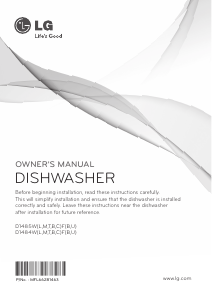 Manual LG D1484BF Dishwasher