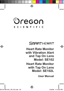 Manual de uso Oregon SE102 Reloj deportivo