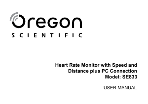 Manual de uso Oregon SE833 Reloj deportivo