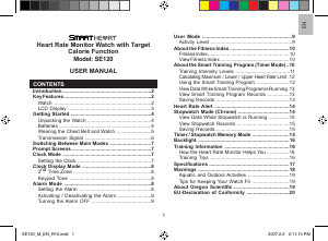 Manuale Oregon SE120 Orologio sportivo