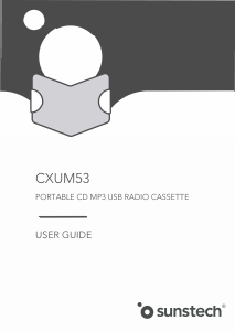 Manual Sunstech CXUM53 Stereo-set