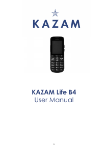 Manual Kazam LIFE B4 Mobile Phone