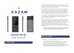 Manual Kazam LIFE B6 Mobile Phone