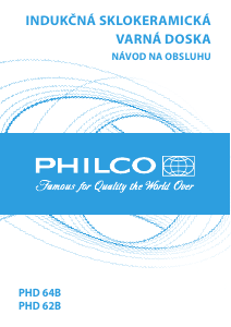 Návod Philco PHD 62 B Pánt