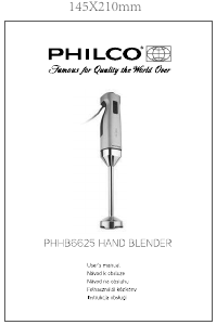 Manual Philco PHHB 6625 Hand Blender