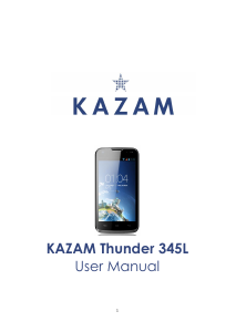 Manual Kazam Thunder 345L Mobile Phone
