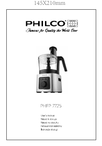 Manuál Philco PHFP 7725 Kuchyňský robot