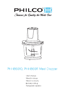 Manual Philco PHHB 6910 Chopper