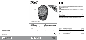 Manuale Crivit DS-1532 Bersaglio per freccette