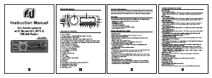 Manual F&U CA-2790BT Car Radio