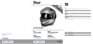 Mode d’emploi Crivit DS-MULTIX302 Casque de moto