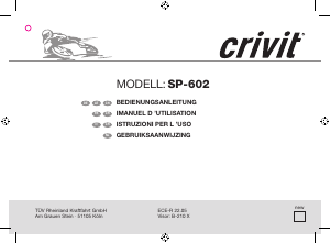 Manuale Crivit SP-602 Casco per moto
