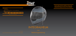 Bedienungsanleitung Crivit V161 Motorradhelm
