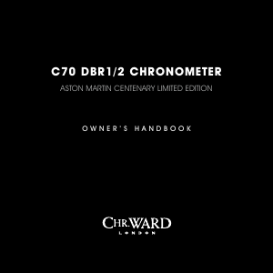 Handleiding Christopher Ward C70 DBR1/2 Horloge