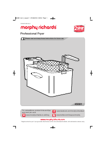 Manual Morphy Richards 45081 Professional Deep Fryer