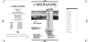 Εγχειρίδιο Bionaire BAP1700 Καθαριστής αέρα