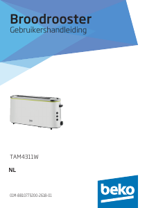 Handleiding BEKO TAM4311W Broodrooster