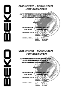 Handleiding BEKO CM 68000 Fornuis