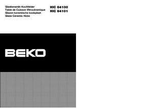 Handleiding BEKO HIC 64101 Kookplaat