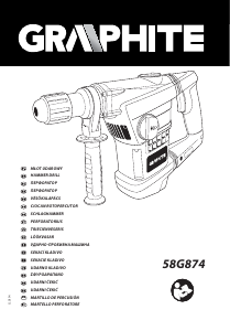 Manual de uso Graphite 58G874 Martillo perforador