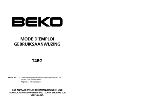 Mode d’emploi BEKO T4BG Table de cuisson