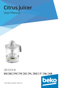 Manual BEKO CJB5103W Storcator citrice