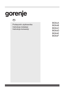 Instrukcja Gorenje GW641BMB Płyta do zabudowy