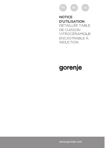 Mode d’emploi Gorenje IS730BSC Table de cuisson