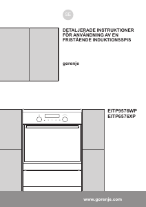 Bruksanvisning Gorenje EITP6576XP Spis