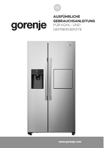 Bedienungsanleitung Gorenje NRS9182VXB1 Kühl-gefrierkombination