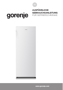 Bedienungsanleitung Gorenje FN4172CW Gefrierschrank