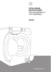Bruksanvisning Gorenje WES743S Tvättmaskin