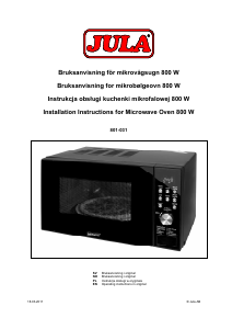 Manual Menuett 801-031 Microwave