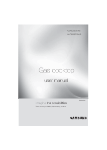 Manual Samsung NA75J3030AS Hob