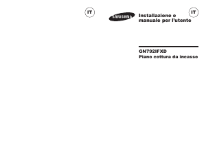 Manuale Samsung GN792IFXD Piano cottura