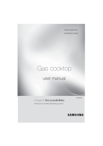 Manuale Samsung NA75M3130AS Piano cottura
