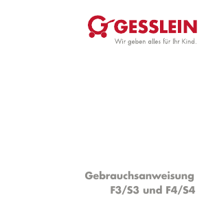 Manual Gesslein F3 Stroller