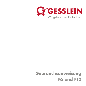 Manual Gesslein F6 Stroller