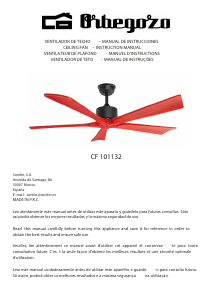 Manual Orbegozo CF 101132 Ventilador de teto