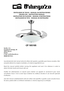 Mode d’emploi Orbegozo CP 105105 Ventilateur de plafond