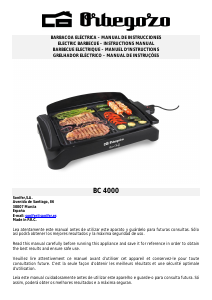 Manual Orbegozo BC 4000 Table Grill