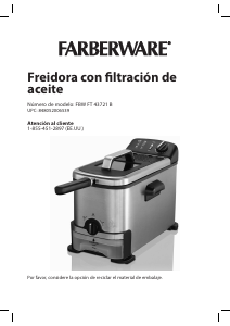 Manual de uso Farberware FT43721B Freidora