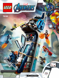 Manuál Lego set 76166 Super Heroes Boj ve věži Avengerů