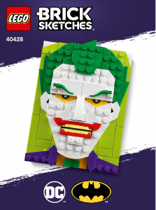 Bruksanvisning Lego set 40428 Brick Sketches The Joker