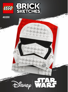 Mode d’emploi Lego set 40391 Brick Sketches Stormtrooper