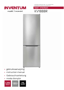 Mode d’emploi Inventum KV1888R Réfrigérateur combiné