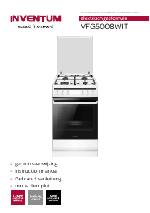 Mode d’emploi Inventum VFG5008WIT Cuisinière