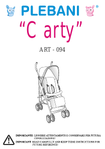 Manual Plebani Carty Stroller