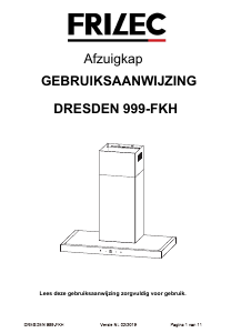 Handleiding Frilec DRESDEN999-FKH Afzuigkap