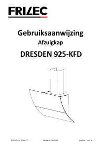 Handleiding Frilec DRESDEN925-KFD Afzuigkap